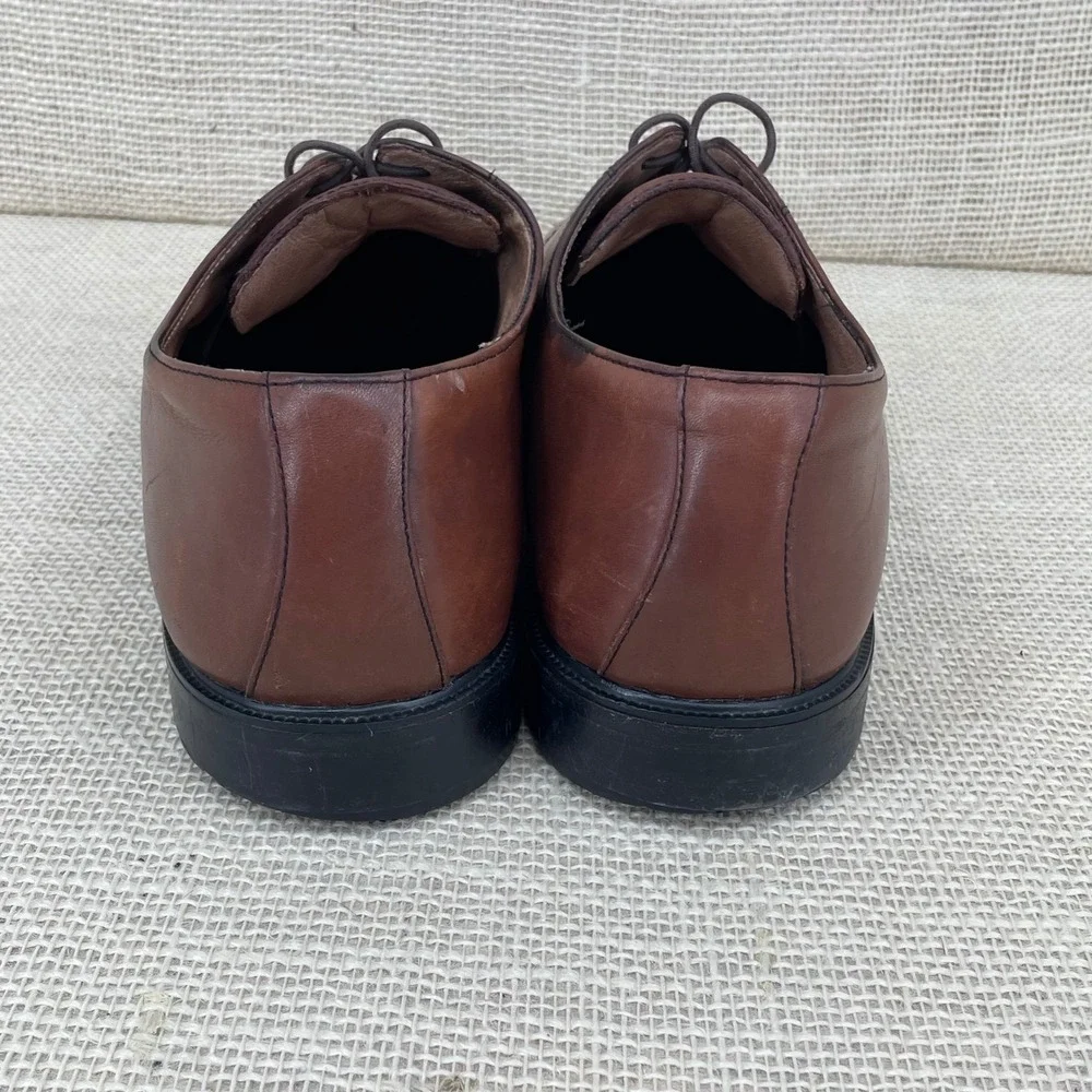 Bostonian Brown Leather Cap Toe Derby Dress‎ Shoes Mens 12M 22462 First Flex